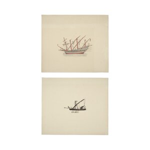 Het Scheepvaartmuseum Two drawings by Cornelius Cloot Cornelisz