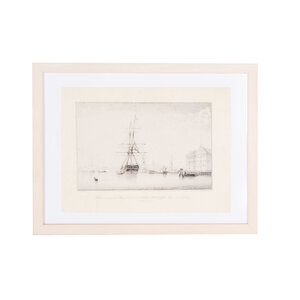 Het Scheepvaartmuseum Print 'Herinnering aan de Schoonerbrik Jacqueline & Elise tijdens hare eerste inlading'