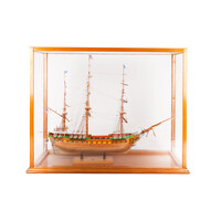 Three-masted ship in vitrine