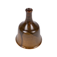 Marianna Franken, Brown ceramic clock with clapper