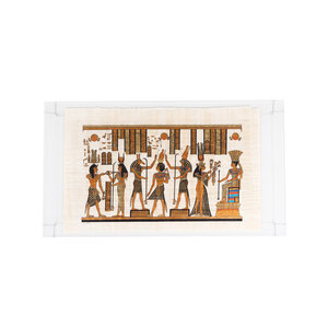 Universiteitsmuseum Groningen Egyptische voorstelling op papyrus