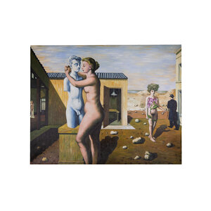Universiteitsmuseum Groningen Painting after Paul Delvaux