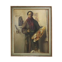 H. Jan Schouten, 'Self-portrait with palette'