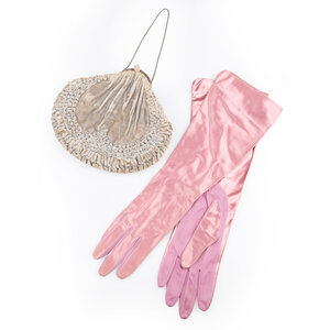 Mystery Museum Gala set with evening bag and gloves
