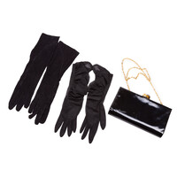 Rodo clutch with evening gloves