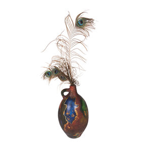 Streekhistorisch Centrum Stadskanaal Jug with peacock feathers