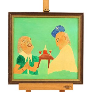 Eindhoven Museum Jan Strijbos, 'Pastoor en vrouw'