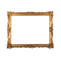 Antique gold-coloured frame; c. 67 x 86 x 7 cm