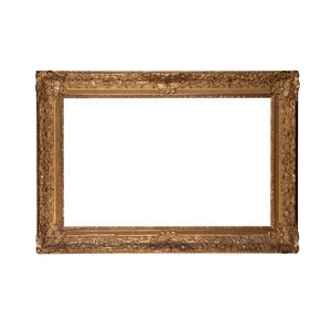 Het Scheepvaartmuseum Antieke houten lijst; ca. 89 x 126 x 10 cm