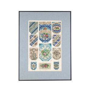 Mystery Museum Bead pattern with floral motifs