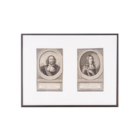 Prints 'Willem Joseph van Gend' and 'Egbert Meeuwszoon Kortenaar', J. Houbraken