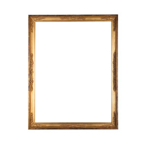 Het Scheepvaartmuseum Antieke goudkleurige lijst; ca. 68 x 89 x 5 cm