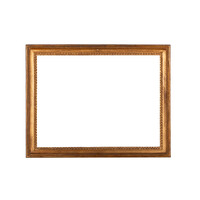 Antieke goudkleurige lijst; ca. 46 x 58,5 x 3 cm