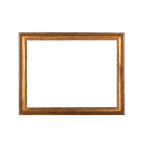 Het Scheepvaartmuseum Antieke goudkleurige lijst; ca. 46 x 58,5 x 3 cm