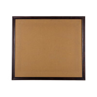 Brown wooden frame; c. 63.5 x 72.5 x 2.5 cm
