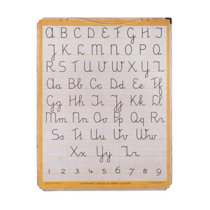 Streekhistorisch Centrum Stadskanaal Letter chart for second and third grade