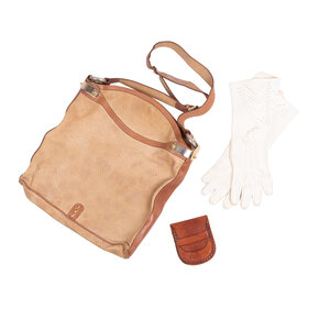 Mystery Museum Shoulder bag, purse and gloves