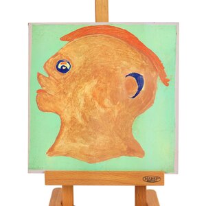 Eindhoven Museum Jan Strijbos, 'Hoofd met Hare Krishna-kapsel'