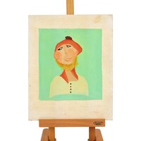 Jan Strijbos, 'Man met baard en baret'