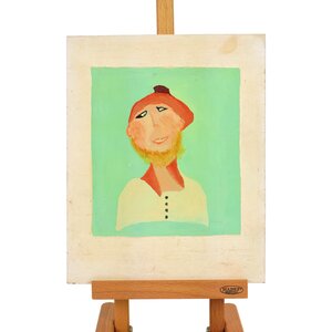 Eindhoven Museum Jan Strijbos, 'Man met baard en baret'