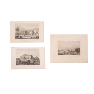 Spoorwegmuseum Three prints of a railway station in Germany