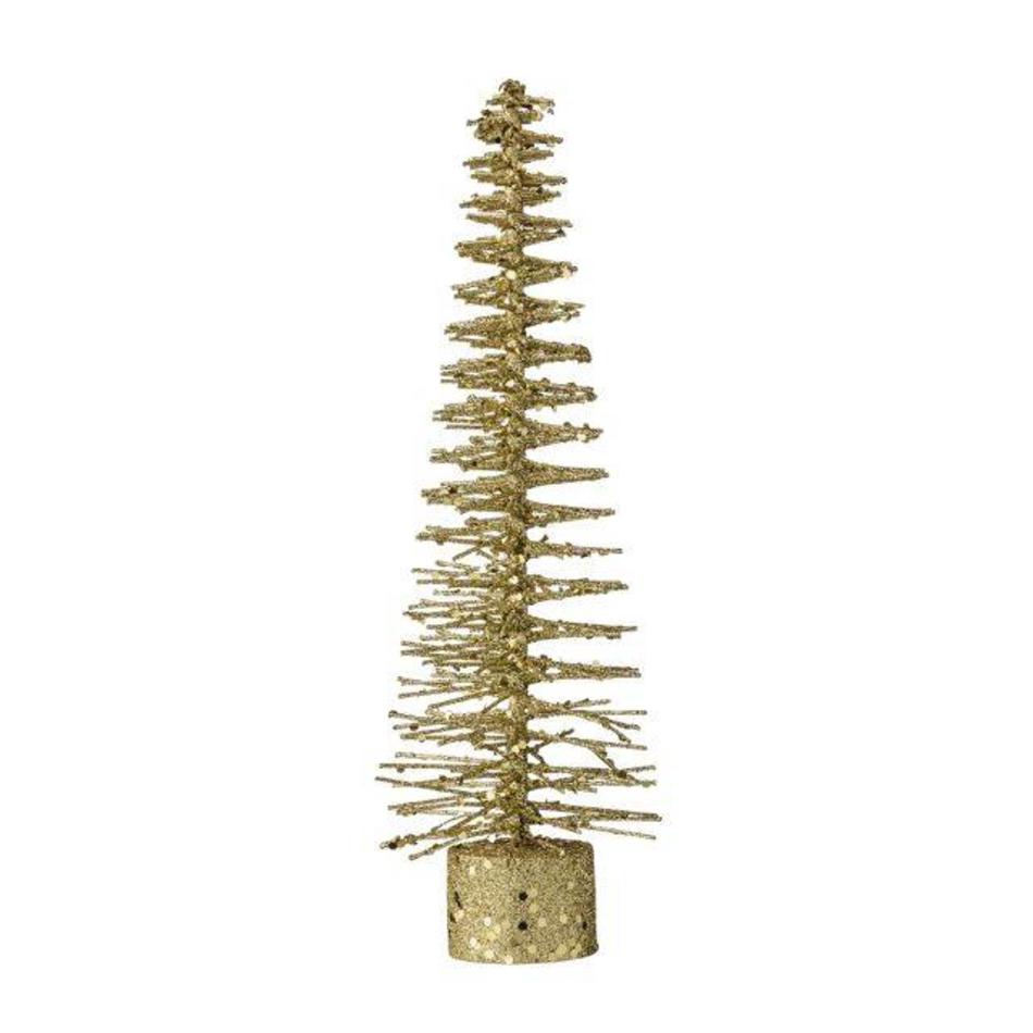 Christmas tree deco gold glitter