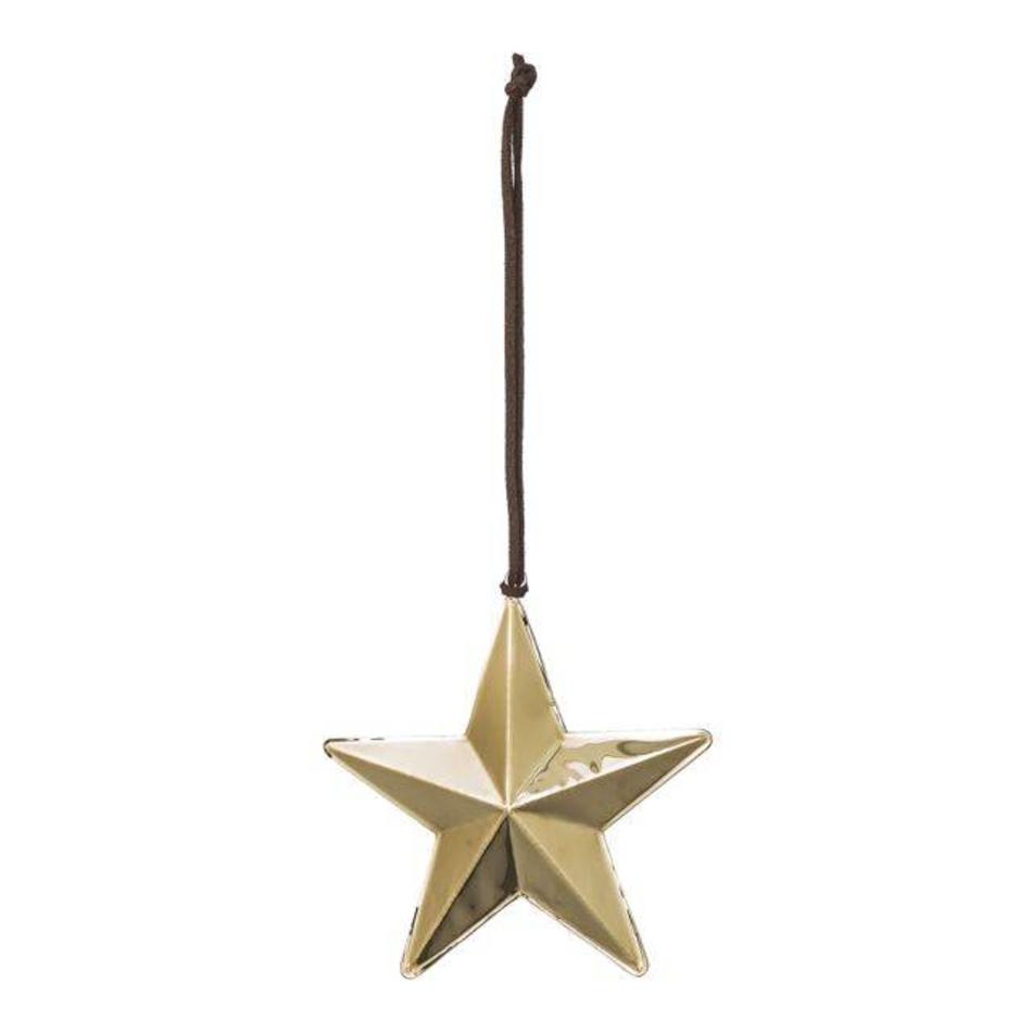 Ornament star gold big