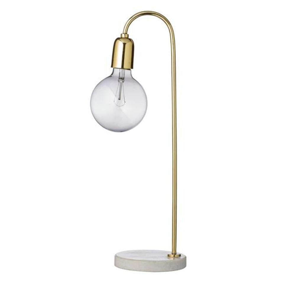 Table lamp gold / marble