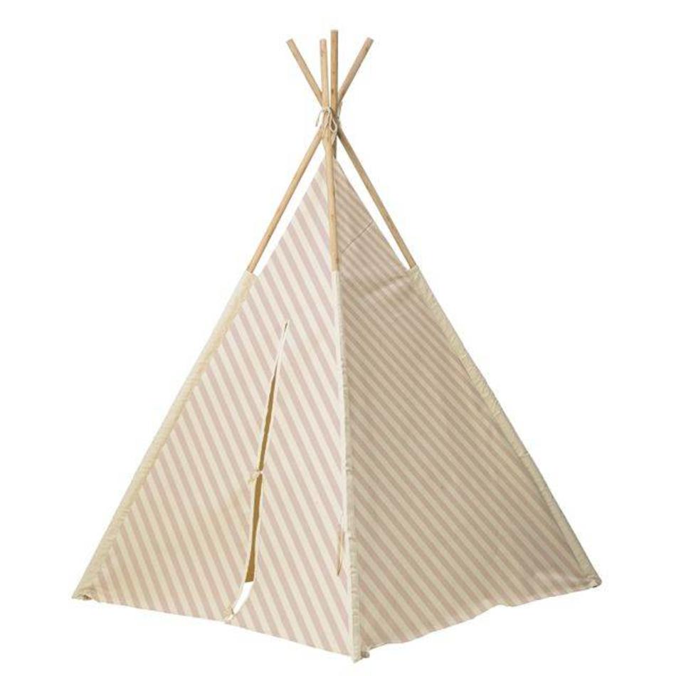 Tipi play tent - Nude striped