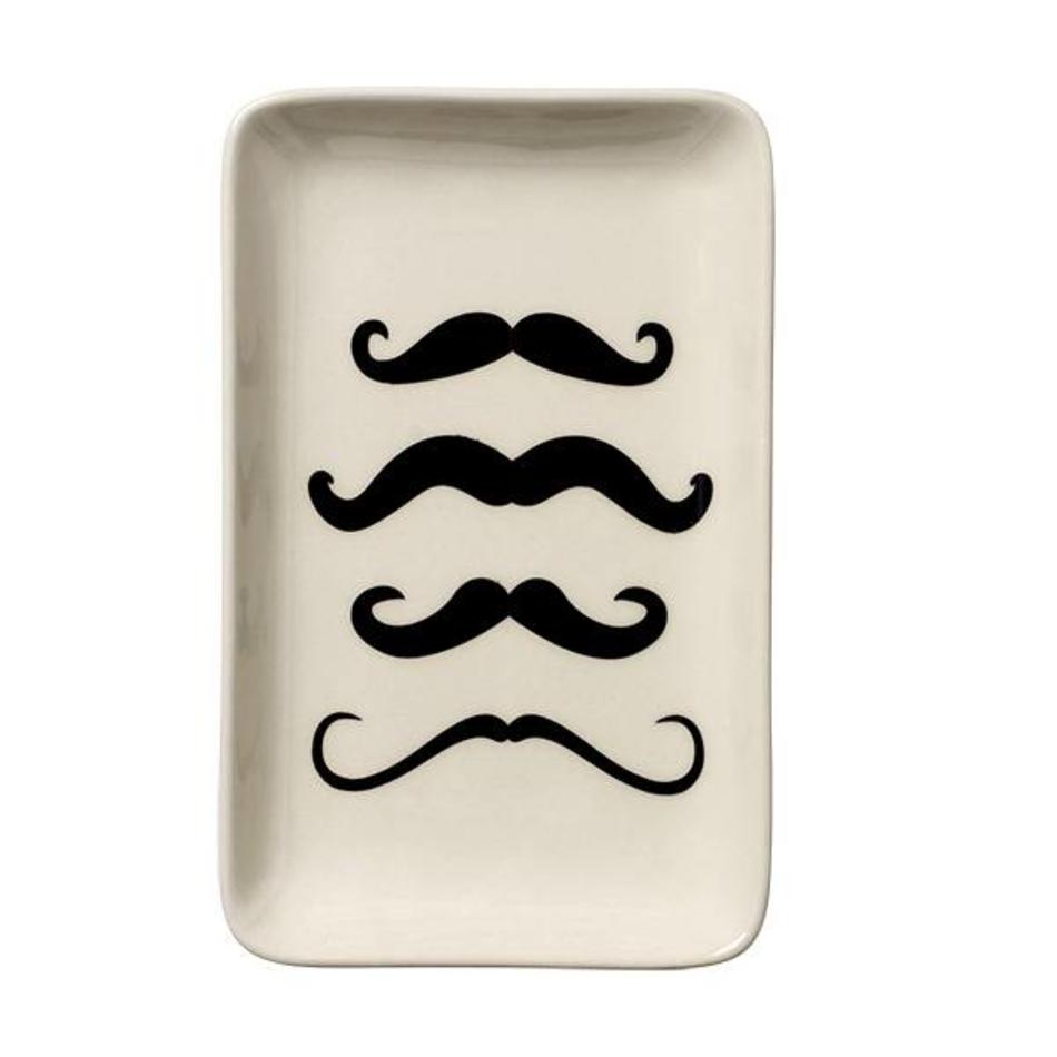 Square plate mustache