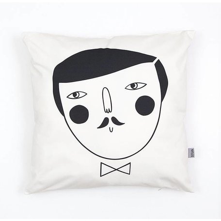 Black white - Cushion cover - Man