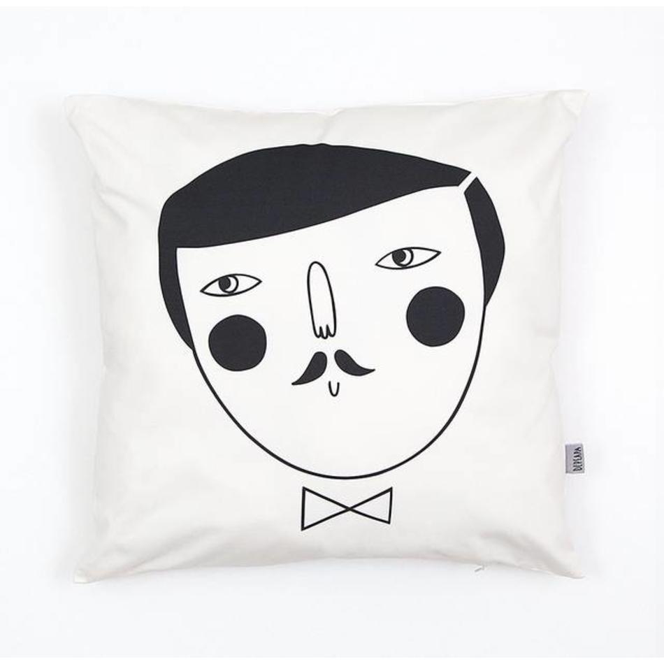 Black white - Cushion cover - Man