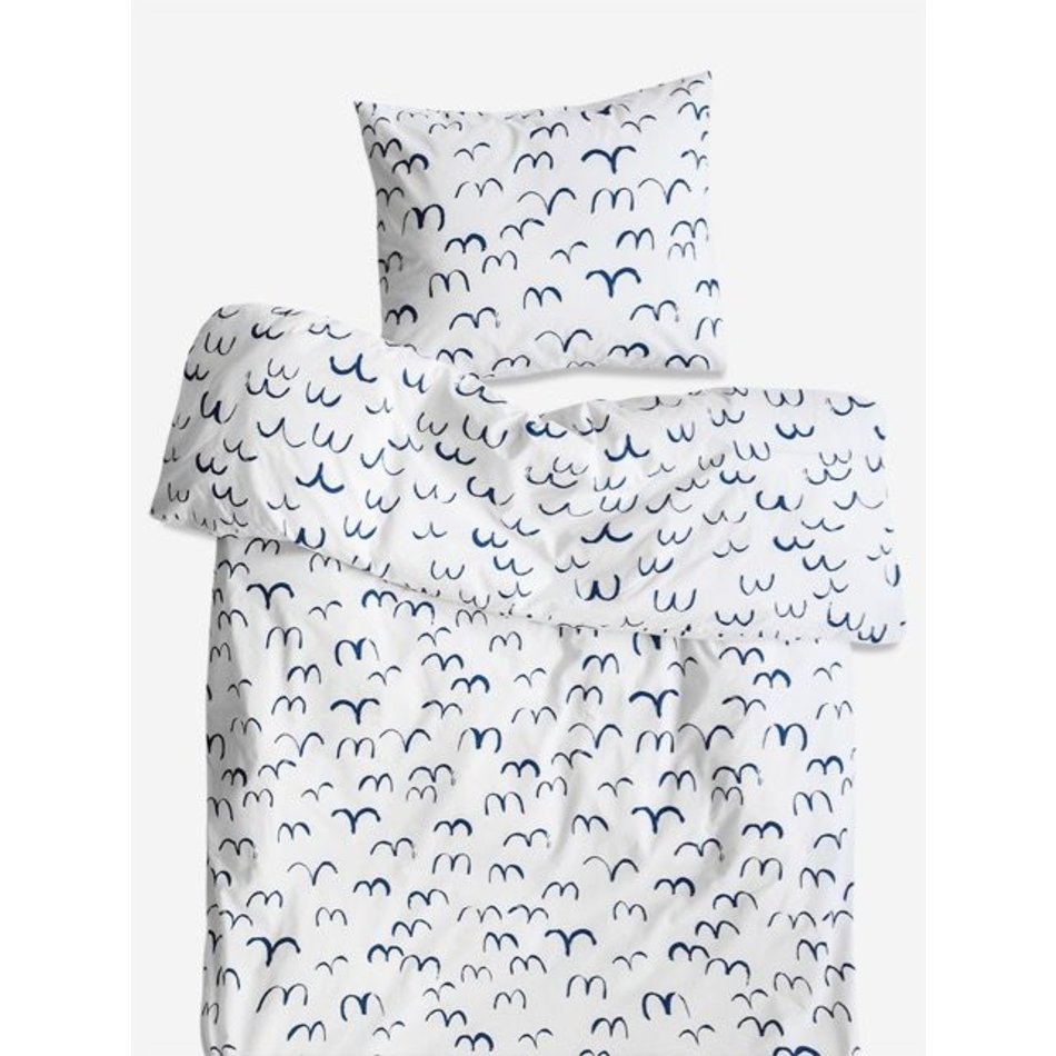 Duvet cover bird - Blue white - 1 pers