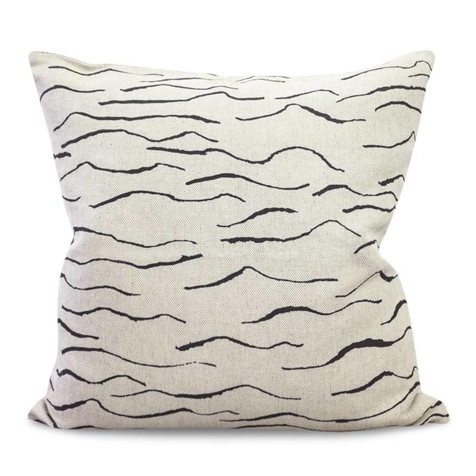 Cushion cover Wave - black