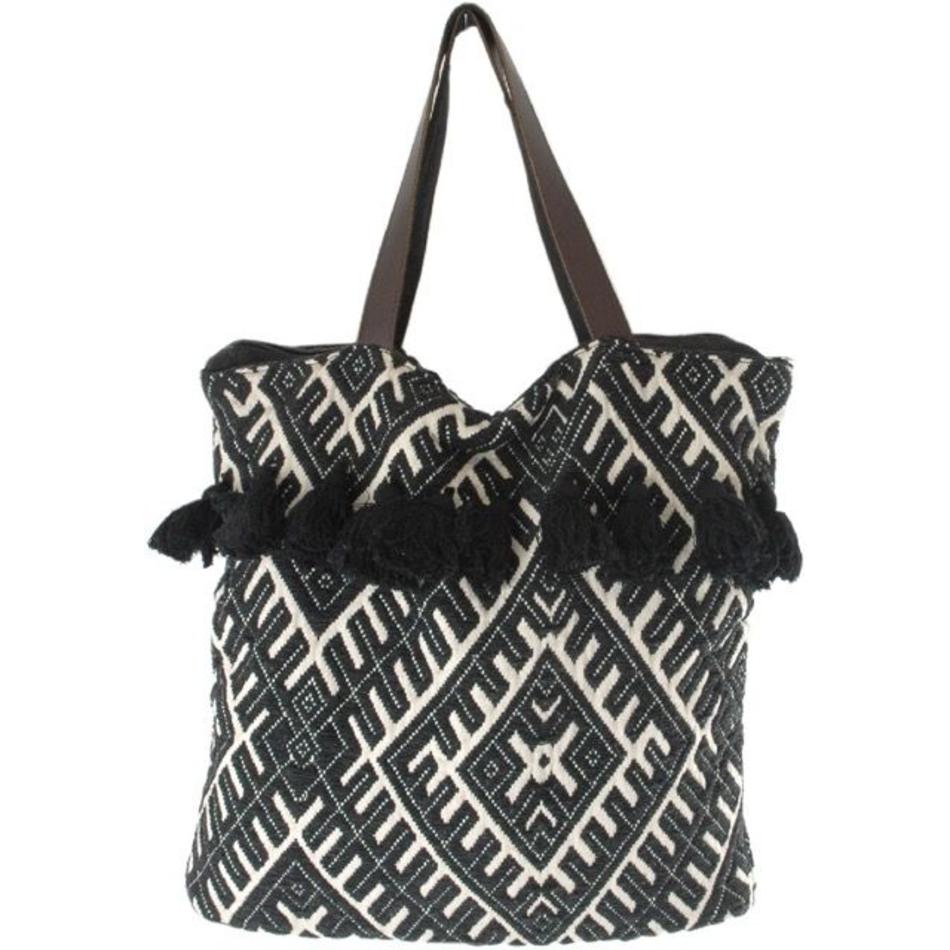 Bag LJ Brussels - black / white - Bohemian