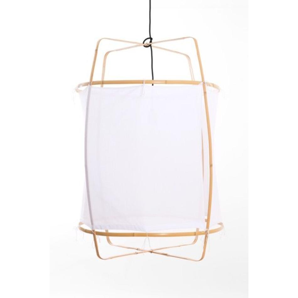 Lamp - Z2 - blond frame - white cotton cover