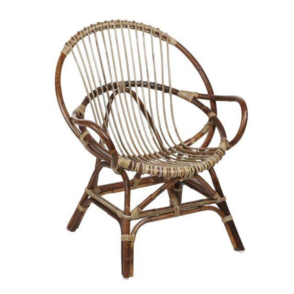 Rattan chair - Natural - Round