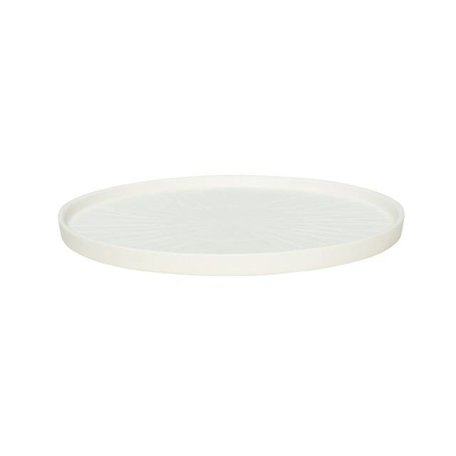 Decorative plate matt white