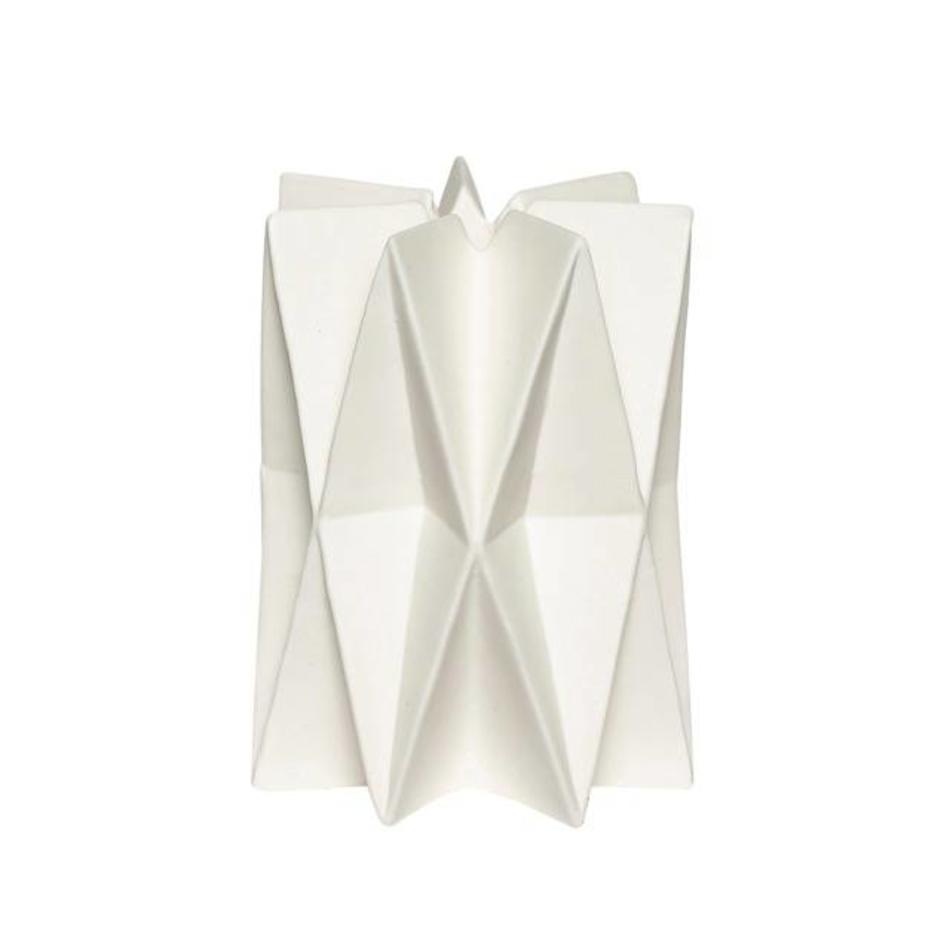 Geometric candlestick - White