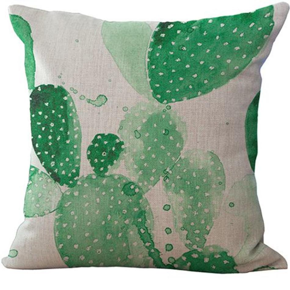 Kussenhoes cactus groen