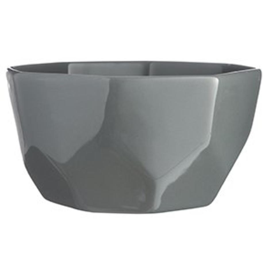 Geometric grey bowl