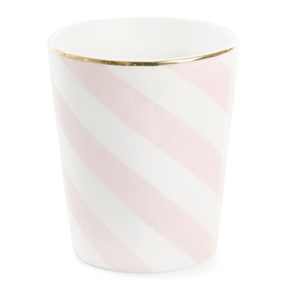 Cup diagonal stripe pink