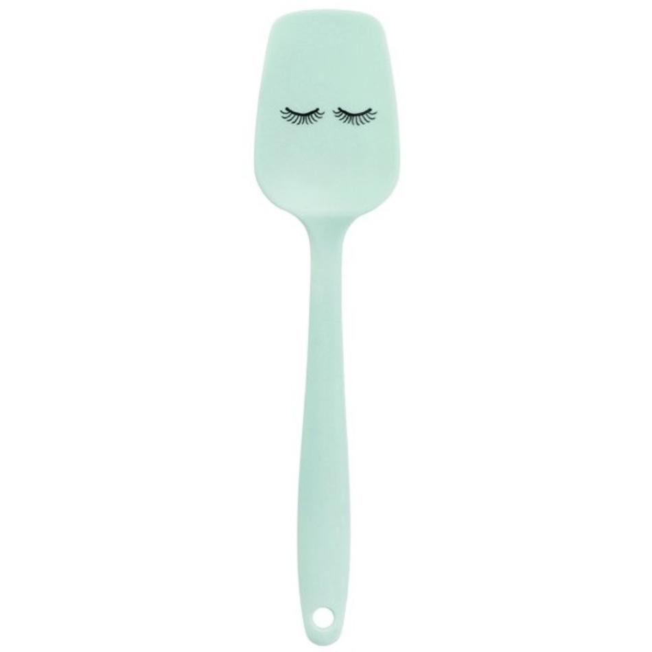 Pastel green silicone spatula eyes