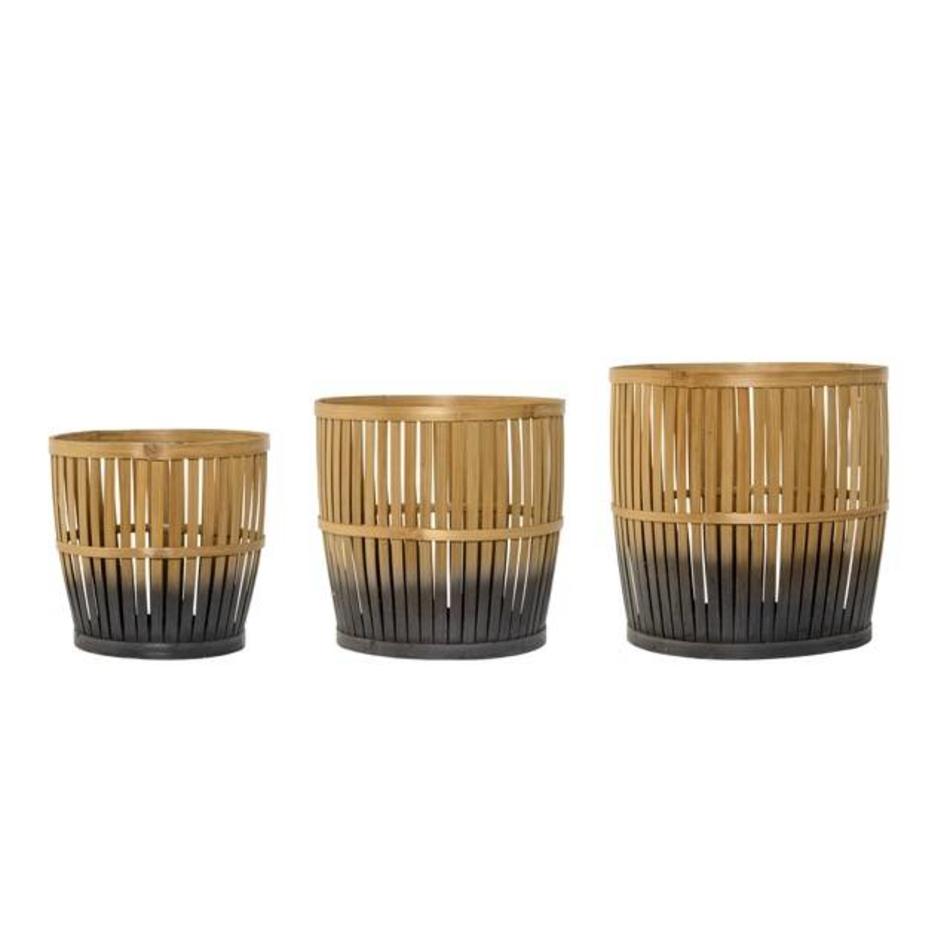 Dipped bamboo basket  - Medium