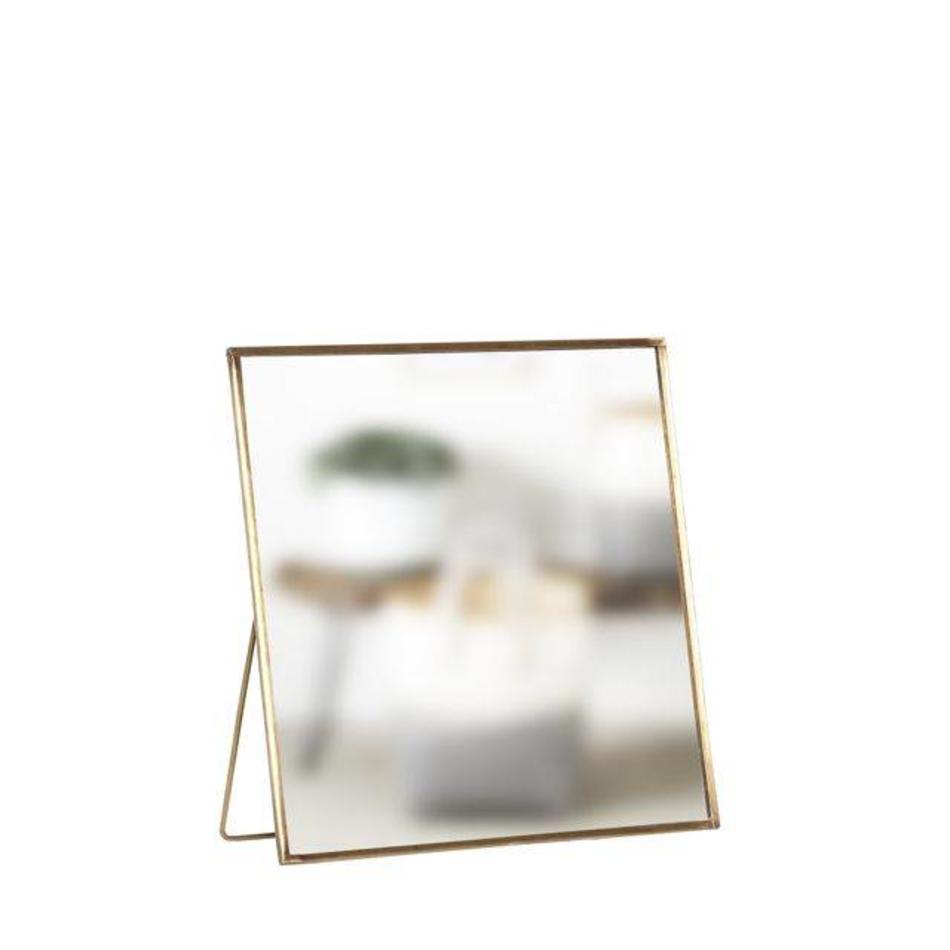 Table mirror with base - Brass