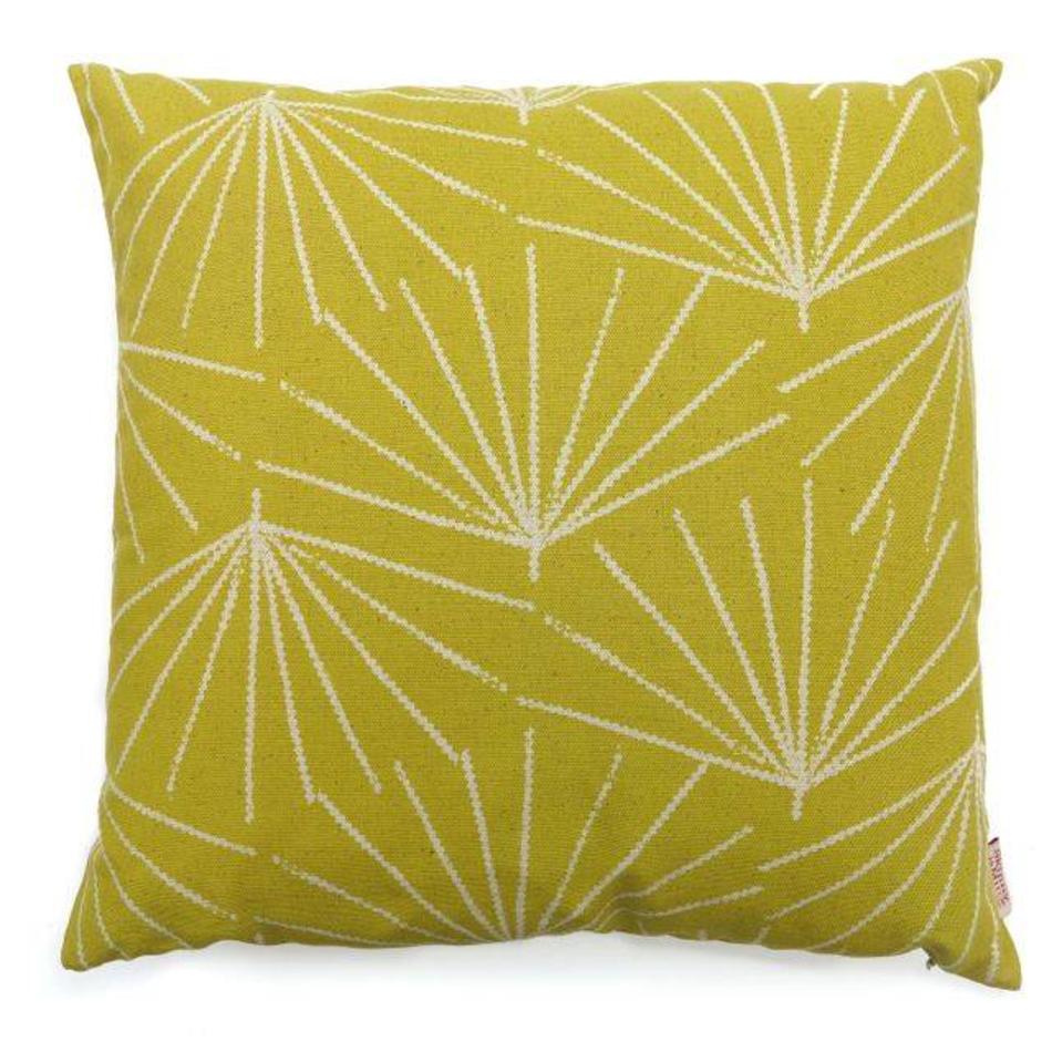 Cushion cover Palmetto pine nut - mustard yellow