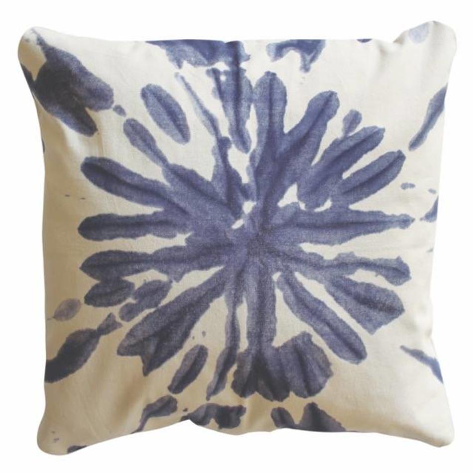 Cushion Splash - indigo blue
