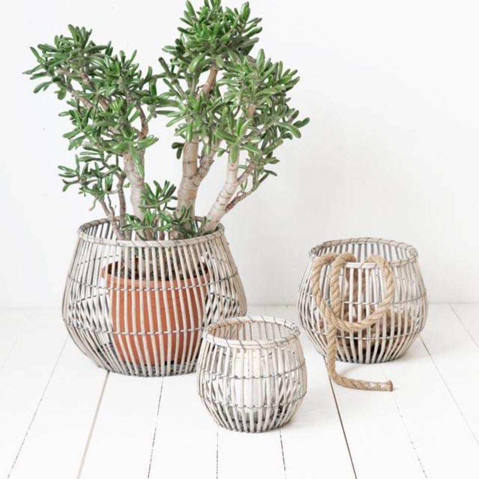 Set of 3 baskets - Nest - round