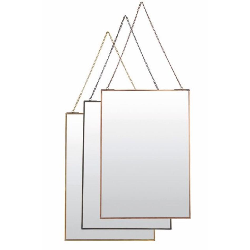 Spiegel Simple - antiek koper