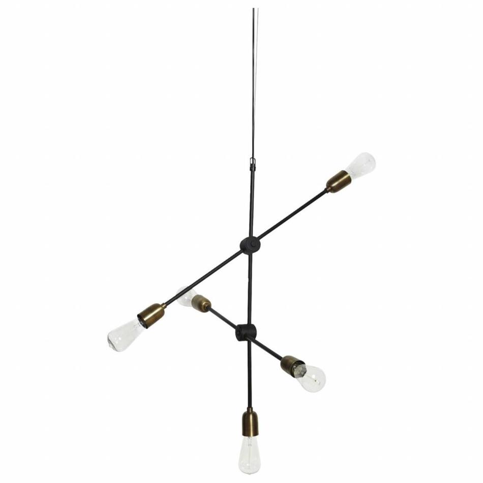 Lamp Molecular - Black / Brass